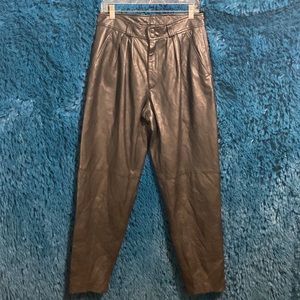 Michael Hoban North Beach black leather pants. Size 30.
